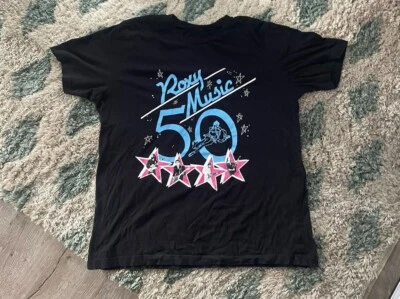 Official Roxy Music L'Amour 2022 50th Anniversary Tour T-Shirt  Black Size Large - Image 1 of 4