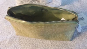 Lot of 2 Vintage Lisa Jenks Purse Pouch 100% Cotton Canvas Nylon Lining Bag - Picture 1 of 5