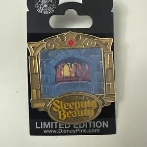 LE Disney Pin ✿ Sleeping Beauty KING STEFAN Castle Burning Spinning Wheel Aurora - Picture 1 of 2
