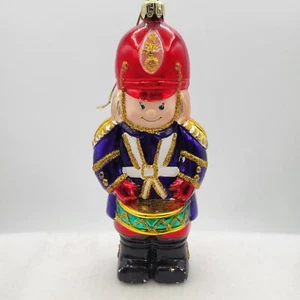 Babbo Natale Best 7" batterista ragazzo stile europeo vetro soffiato ornamento Natale - Foto 1 di 9