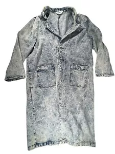 Vintage Roper 80s/90s Denim Acid Wash Oversize Duster Western Ranch Coat Size XL - Bild 1 von 12