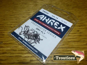 24 x AHREX FW500 #14 FRESHWATER TRADITIONAL DRY FLY HOOKS NEW TYING MATERIALS - Picture 1 of 3
