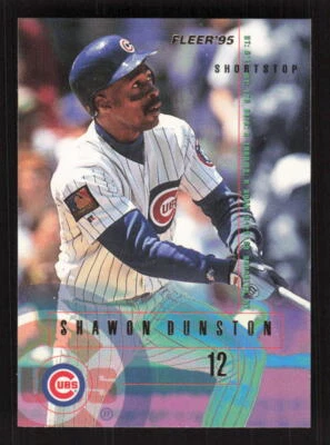 1995 Fleer  #413 Shawon Dunston  Chicago Cubs - Image 1 of 2
