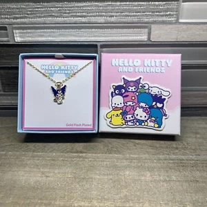 New Hello Kitty & Friends Kuromi Jewelry Gold Plated 16” Adjustable Necklace - Picture 1 of 14