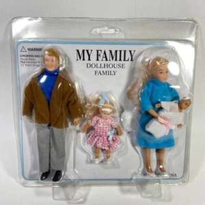 1:12 Town Square Miniatures My Family Dollhouse 4 Person Family - SEALED - Picture 1 of 7