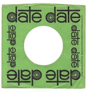 45RPM, TWO 'DATE ' RECORD SLEEVE ONLY ' VG+ ,1960'S - Imagen 1 de 2