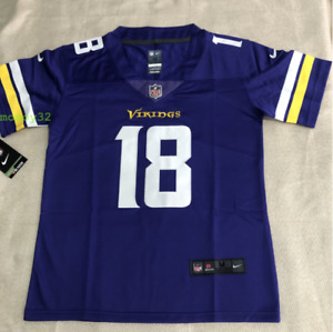 YOUTH Vikings Justin Jefferson #18 Purple Color Medium Size Stitched Jersey