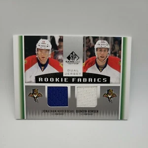 2013-14 SP Game Used Rookie Fabrics Jonathan Huberdeau Quinton Howden - RF2-HH - Picture 1 of 8