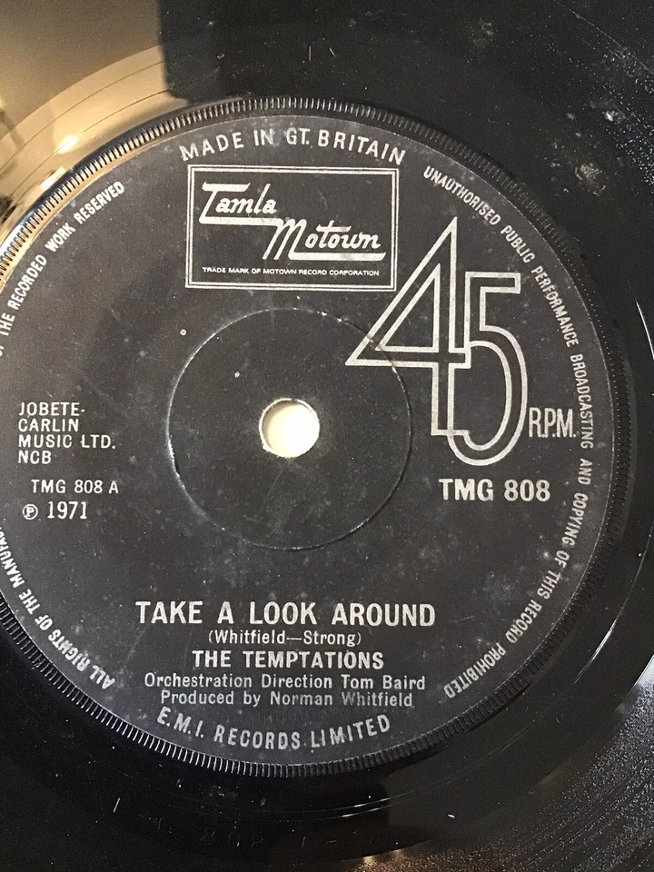 The Temptations - Take Look Around / Smooth Sailing From Now On - M- - Image 1 of 2