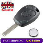 For Vauxhall Movano Vivaro 3 Button  Remote Key Fob Case Shell + Battery Repair