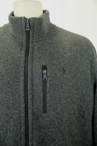POLO RALPH LAUREN CHARCOAL GRAY FLEECE JACKET SIZE XXL VGC! - Imagen 1 de 6