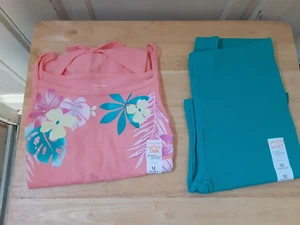 Jumping Beans Girls Tank Top & Bike Shorts Size 12   NEW WITH TAGS - Picture 1 of 5