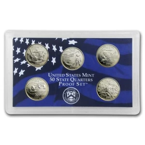 2002 S 50 State Quarters Proof Set - TN - Ohio - Louisiana - Indiana - Miss - Picture 1 of 4