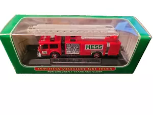 1999 MINIATURE HESS FIRE TRUCK - MIB NOS - Picture 1 of 3