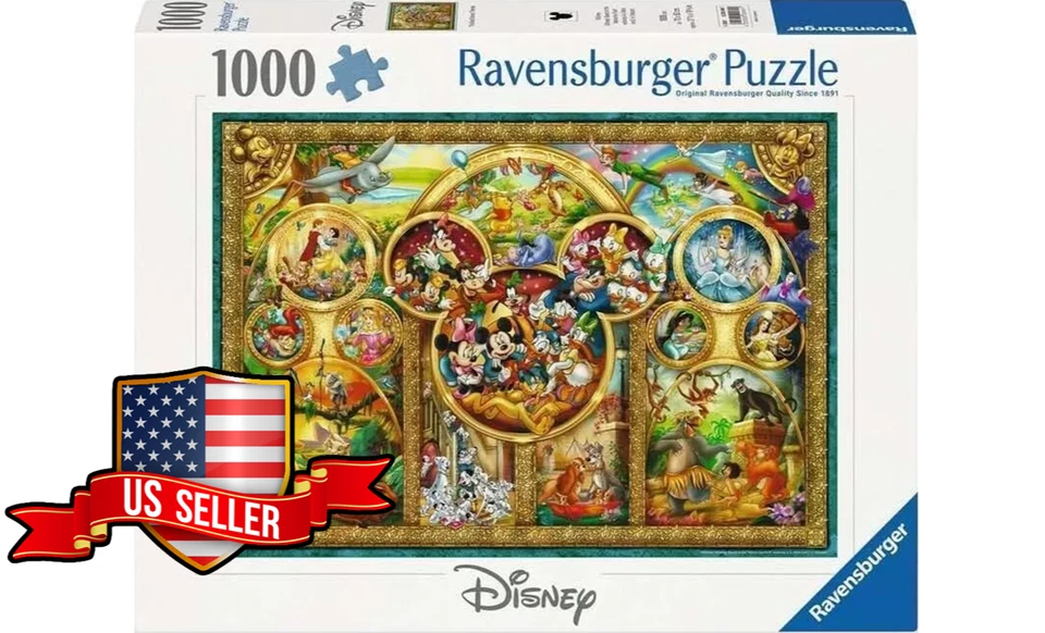 & Ravensburger 00469 The Best Disney Themes 1000 Pc Jigsaw Puzzle