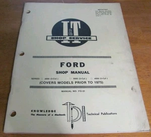 Manual de servicio de tienda I&T serie FO-31 2000 3000 4000 anterior a 1975 - Imagen 1 de 10