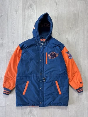 Vintage 90s NFL Chicago Bears Triple F.A.T Goose Parka Jacket Hooded Coat Jacket - Image 1 of 4
