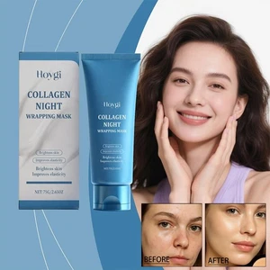 Collagen Night Wrapping Mask Brightens Skin Improve Elasticity & Roughness 75g - Picture 1 of 16