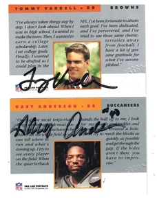 TOMMY VARDELL & GARY ANDERSON Pro Line Cert. Autograph Cards FREE SHIP RC Auto - Picture 1 of 2