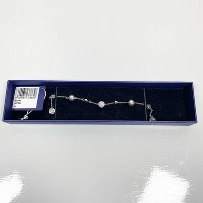 Swarovski Remix Collection Pearl Strand Grey Crystal Bracelet 5365739 - Image 1 of 2