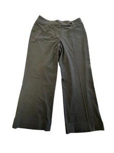 Lena Gabrielle Damenhose Größe 8 schwarz vorne flach hoher Bund weites Bein gebraucht, in einwandfreiem Zustand - Bild 1 von 9