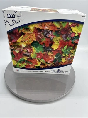 Puzzle MB Big Ben Fall Leaves 1000 piezas 100% completo Foto 1 de 3