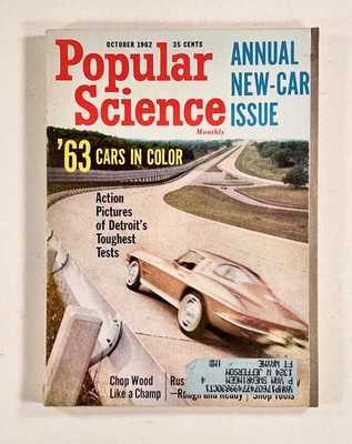 1962 Oct POPULAR SCIENCE Annual Car Issue EXPERIMENTAL AIRCRAFT Road Testing &c - Image 1 of 4