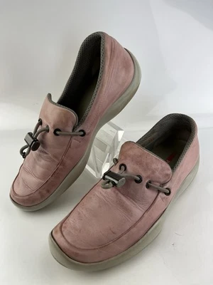 Zapatos sin cordones planos de cuero rosa PRADA SPORT para mujer talla 37,5 Foto 1 de 4