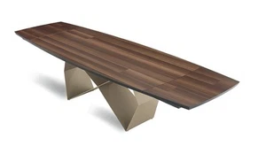 Dining Table Modern Design Effect Wood Extensible CIC-667 - Picture 1 of 5