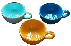 3er Set bunte handgefertigte Ceramiche Florentiner Artistiche Demitasse Tassen Italien - Bild 1 von 8
