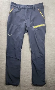 Neu ohne Etikett Salewa Hose Herren W31 L31 dunkelblau Hose Slim Fit Bein Wandern - Bild 1 von 16