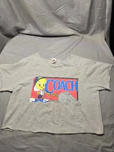 Vintage “Coach Tweety” Looney Tunes Graphic Tee — XL 90s Cartoon Shirt - Picture 1 of 6