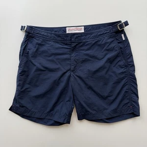 Orlebar Brown Beach + Swim Shorts 32 Bulldog Style Navy Blue - Picture 1 of 7
