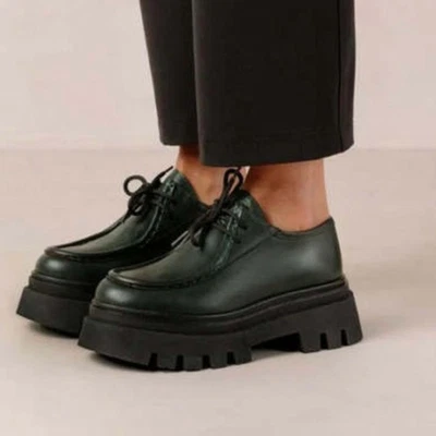 Mocasines gruesos de cuero verde jade ALOHAS Tycoon, talla EU 38/US 7-7,5 Foto 1 de 4