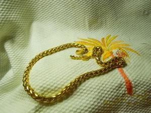 Vintage GIVENCHY Paris New York GG Verschluss Dicke 18" Gold Kette Halskette Halsband - Bild 1 von 11