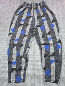 Vintage Otomix Baggy Weightlifting Gym Pant Men XL Gray Blue Parachute MC Hammer - Picture 1 of 13