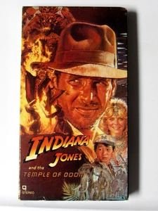 Indiana Jones and the Temple of Doom VHS Paramount Video Black Back Cover FREE - Imagen 1 de 5
