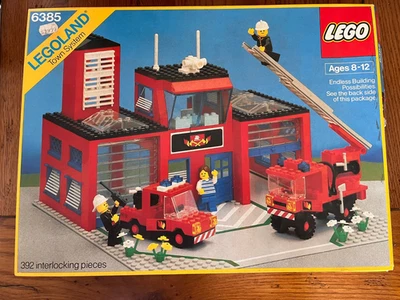 Lego 6385 Classic Town FIRE HOUSE-I Estación de Bomberos con Instrucciones 99% Completo  Foto 1 de 3