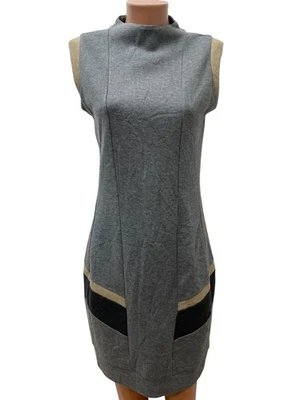 MARITHE + FRANCOIS GIRBAUD Gr. FR 42 - S - M midi dress calf-length gray beige - Image 1 of 4