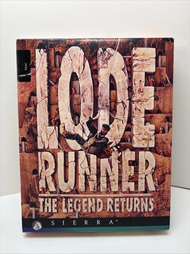 Lode Runner The Legend Returns 3.5” Floppy Disk Sierra 1994 MAC Big Box - Image 1 of 4