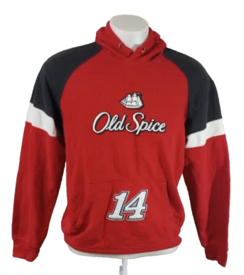 Chaqueta NASCAR #14 Grande Old Spice Para Hombre Haas Racing Tony Stewart 2010 Sudadera con Capucha Roja Foto 1 de 4