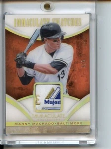 2014 Panini Immaculate Manny Machado Immaculate Swatches Premium Patch Tag /6 - Picture 1 of 2