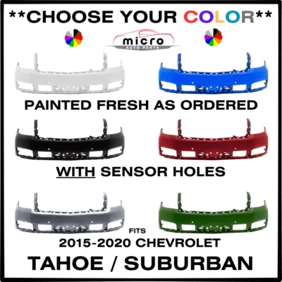 NEW PAINTED FRONT BUMPER FOR 2015-2020 TAHOE SUBURBAN *CHOOSE COLOR* GM1000974 Foto 1 de 4