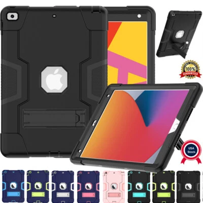 For Apple iPad 9th/8th/7th Gen 10.2" Kids Shockproof Heavy Duty Stand Case Cover - Image 1 of 4