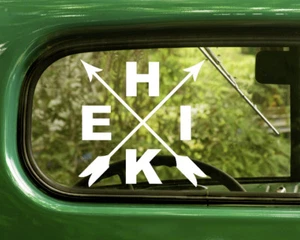 2 HIKE DECALs Nature Wilderness Sticker For Car Window Bumper Laptop RV - Picture 1 of 1