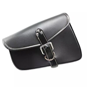 2x Motorcycle Harley PU Leather Sportster IRON XL883 1200  Bag Solo Swingarm Bag - Picture 1 of 4
