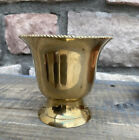 Solid Brass Round Pedestal Planter - Vase - Pot -  Home Decor