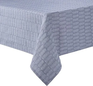 Martha Stewart Honeycomb Tablecloth, 60"x102", Blue - Picture 1 of 6