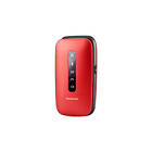 Panasonic KX-TU550, telefon z klapką, 7,11 cm (2,8), 1,2 MP, Bluetooth, 1400 mAh, czerwony