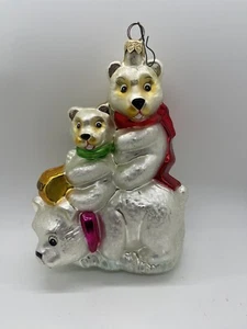 Grande ornamento Radko un affare orso polare ornamento famiglia 7" - Foto 1 di 7